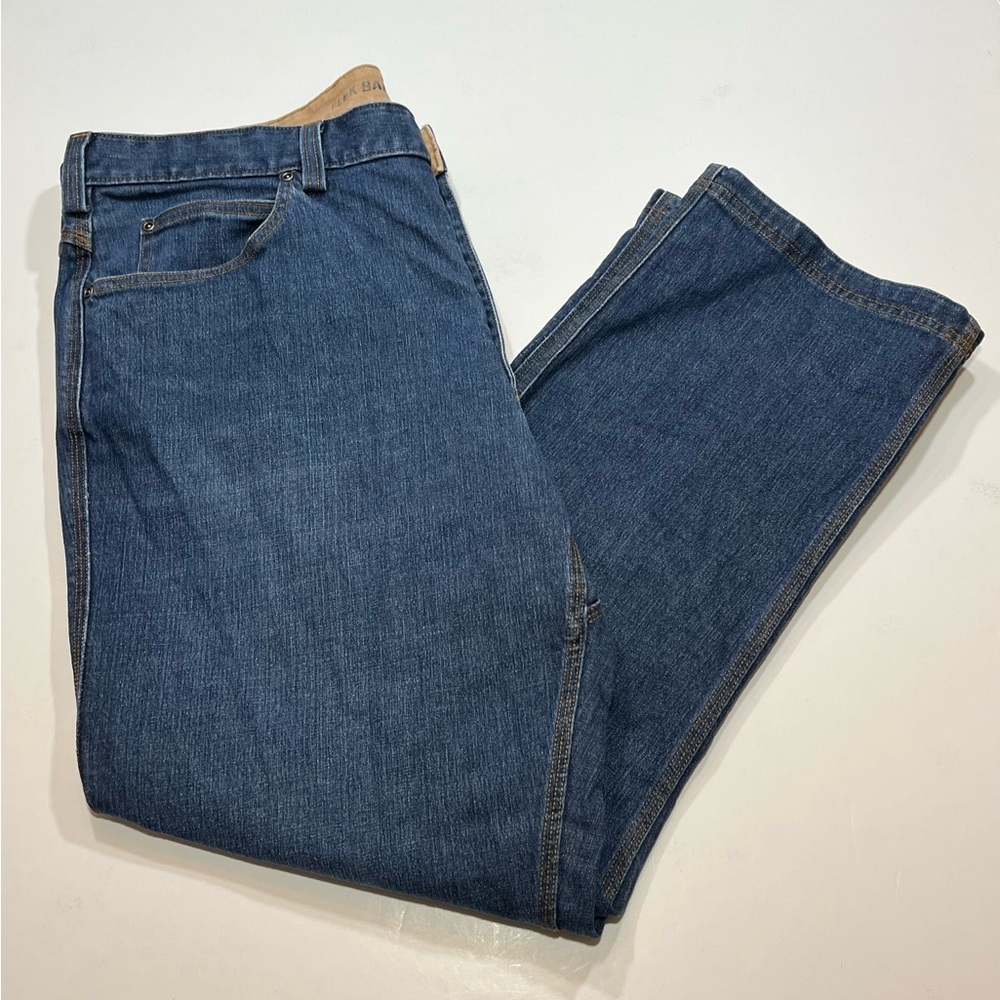 Mens Duluth Trading Flex Ballroom Blue Jeans, Relaxed Fit, 42x30